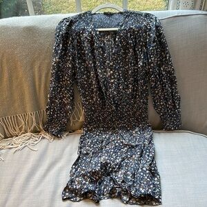Rails floral long sleeved size small smock waist